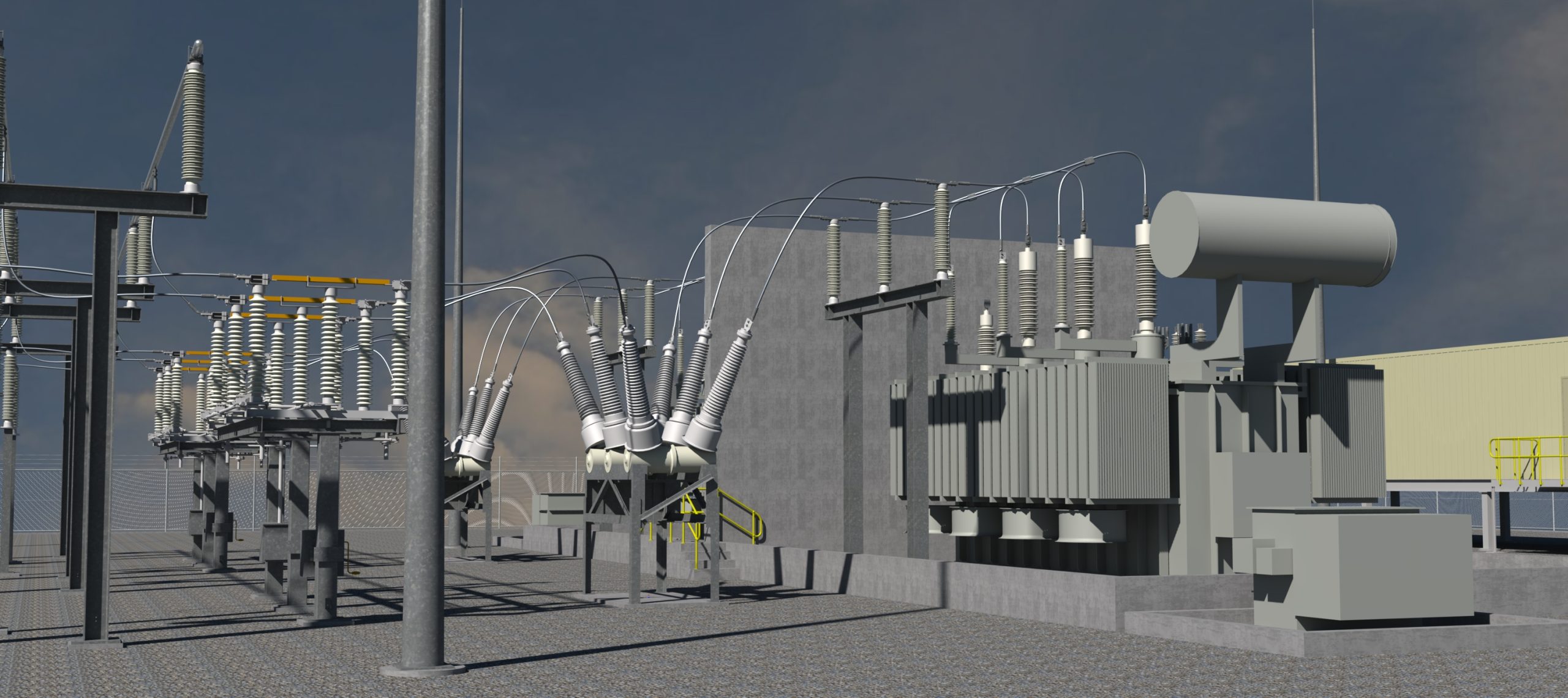 Power substation 3D model